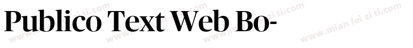 Publico Text Web Bo字体转换